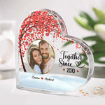 Custom Photo Anniversary Gifts for Couples - Personalized Shaped Acrylic Plaque