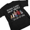 Behind Us - Dog Personalized Custom Unisex T-shirt, Hoodie, Sweatshirt - Gift For Couples, Pet Owners, Pet Lovers