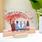 Custom Name Memorial Angel Family Gifts - Personalized Acrylic Plaque