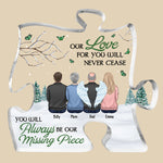 Custom Family Memorial Angel Gifts - Personalized Shaped Acrylic Plaque