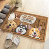 We Rule This House - Dog & Cat Personalized Custom Decorative Mat - Gift For Pet Owners, Pet Lovers