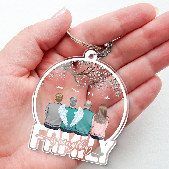 Custom Name Family Memorial Gifts - Personalized Acrylic Keychain