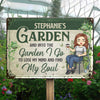 Came To Garden & Whispered To The Plants - Garden Personalized Custom Home Decor Metal Sign - House Warming Gift For Gardening Lovers
