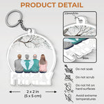 Custom Name Family Memorial Gifts - Personalized Acrylic Keychain