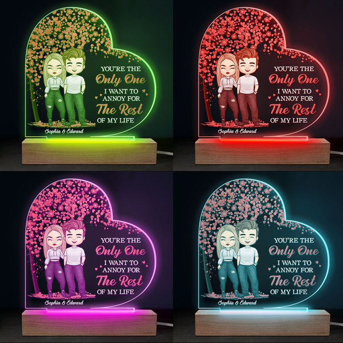 Custom Name Romantic Couple Gifts - Personalized 3D LED Light