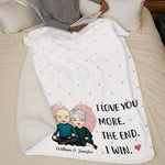 Custom Name Romantic Couple Gifts - Personalized Blanket