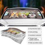 Custom Name Dog Car Gifts - Personalized Auto Sunshade