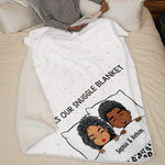 Custom Name Snuggle Couple Gifts - Personalized Blanket