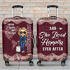 Travel Is My Therapy - Travel Personalized Custom Luggage Cover - Gift For Traveling Lovers