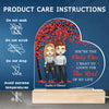 You’re The Only One - Couple Personalized Custom Heart Shaped 3D LED Light - Gift For Husband Wife, Anniversary