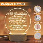Inspirational Granddaughter Gifts - Night Lamp