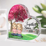 Custom Name Couple Anniversary Gifts - Personalized Shaped Acrylic Plaque