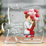 Custom Name Romantic Couple Gifts - Personalized Shaped Acrylic Plaque