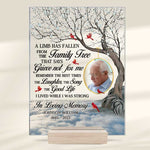 Custom Photo Memorial Family Tree Gifts - Personalized Acrylic Plaque