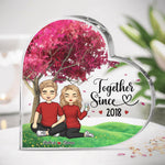 Custom Couple Name Anniversary Gifts - Personalized Shaped Acrylic Plaque