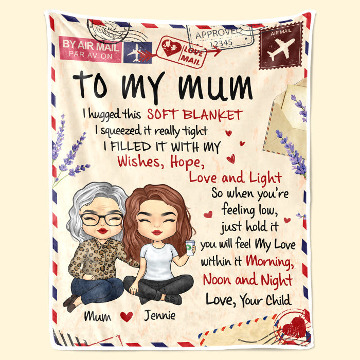 Custom Name Mum Love Gifts - Personalized Blanket