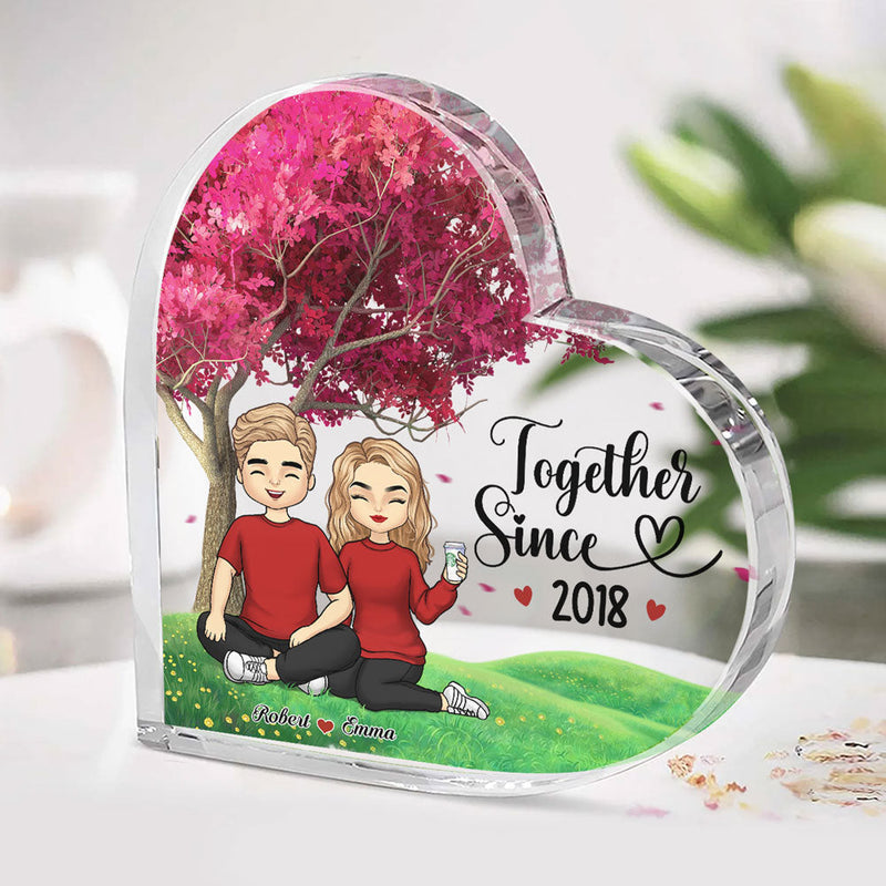 Custom Couple Name Anniversary Gifts - Personalized Shaped Acrylic Plaque