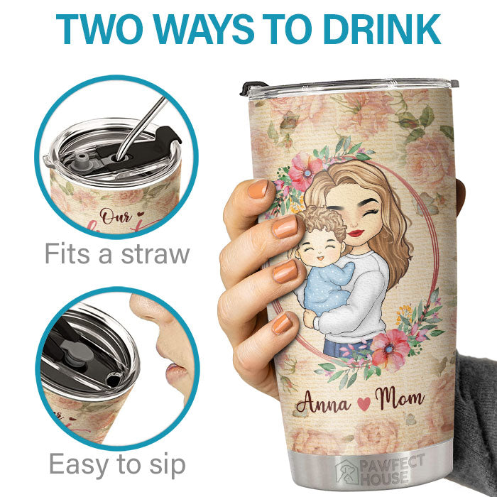 Custom Name First Mother's Day Gifts for Mom - Personalized Tumbler