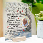 Custom Photo Memorial Family Tree Gifts - Personalized Acrylic Plaque