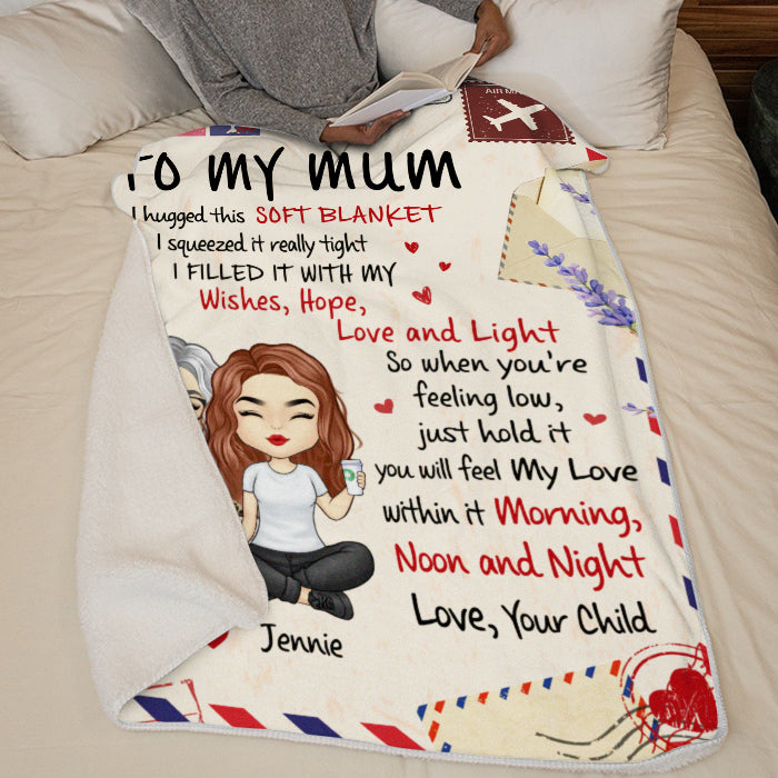 Custom Name Mum Love Gifts - Personalized Blanket