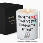 Funny Romantic Internet Love Gift for Partner - Scented Candle