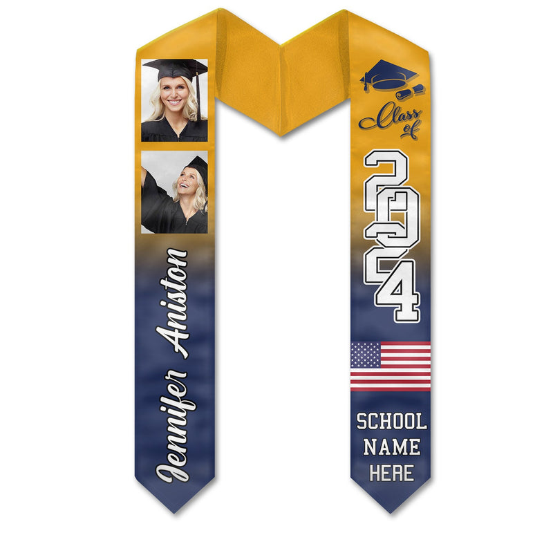 Custom Photo Graduation Gifts for Students - Personalized Stoles