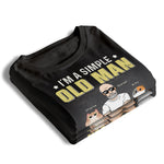 Custom Name Funny Old Man Cat Lover Gifts - Personalized Apparel