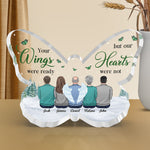 Custom Name Memorial Angel Gifts for Family - Personalized Shaped Acrylic Plaque