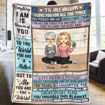 Custom Name Mother Daughter Gifts - Personalized Blanket