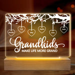 Custom Name Grandkids Gifts for Grandparents - Personalized 3D LED Light