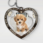 Custom Pet Photo Memorial Dog Loss Gift - Personalized Acrylic Keychain