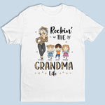 Custom Name Rockin' Grandma Life Gifts - Personalized Apparel