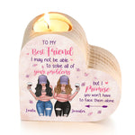 Custom Name Best Friend Gifts for Women - Personalized Color Candle Holder