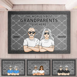 Custom Name Grandparents Gifts - Personalized Doormat