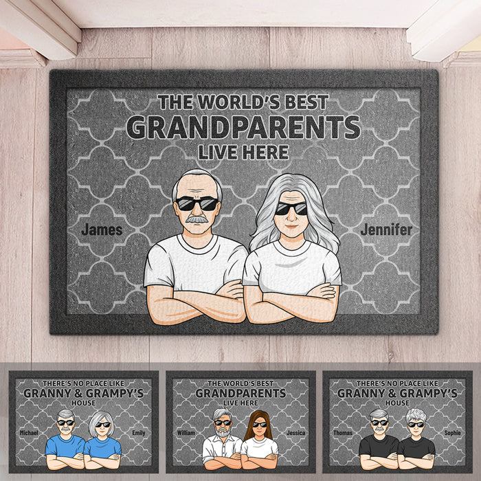 Custom Name Grandparents Gifts - Personalized Doormat