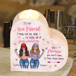 Custom Name Best Friend Gifts for Women - Personalized Color Candle Holder