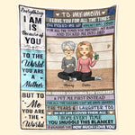 Custom Name Mother Daughter Gifts - Personalized Blanket