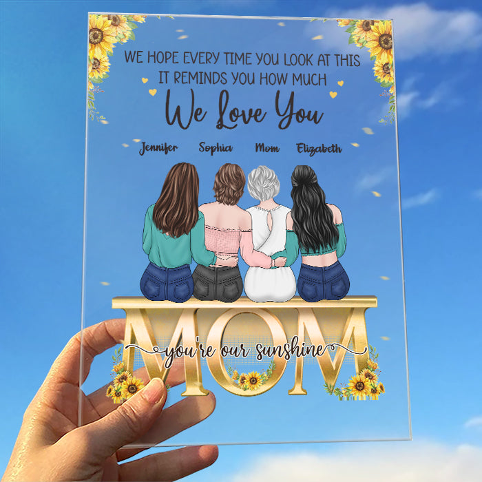 Custom Name Mother and Daughters Gifts - Personalized Acrylic Plaque