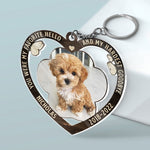 Custom Pet Photo Memorial Dog Loss Gift - Personalized Acrylic Keychain
