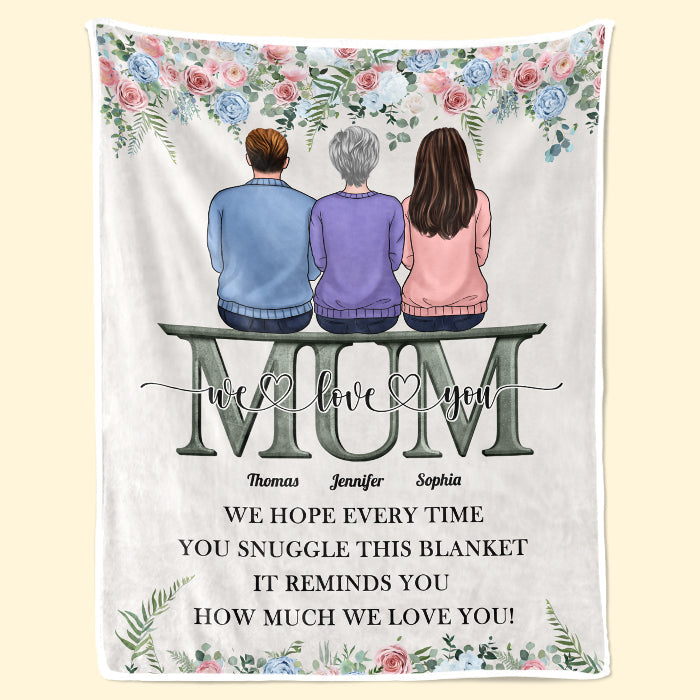 Custom Name Mom Gifts - Personalized Blanket