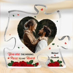 Custom Photo Romantic Couple Gifts - Personalized Shaped Acrylic Plaque