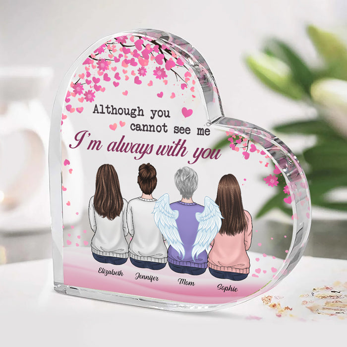 Custom Name Mother Daughter Gifts for Mom - Personalized Shaped Acrylic Plaque