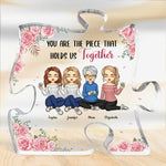Custom Name Mother and Daughters Gifts - Personalized Shaped Acrylic Plaque