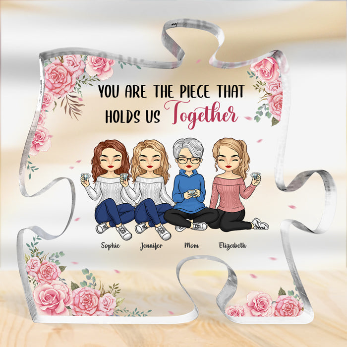 Custom Name Mother and Daughters Gifts - Personalized Shaped Acrylic Plaque