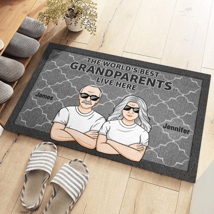 Custom Name Grandparents Gifts - Personalized Doormat