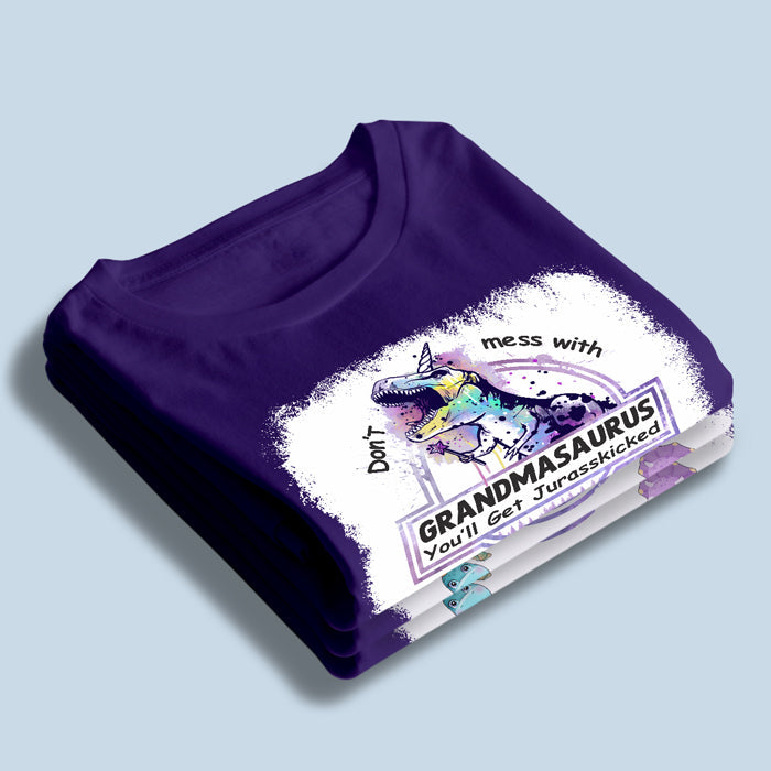 Custom Name Dinosaur Gifts for Grandma - Personalized Apparel