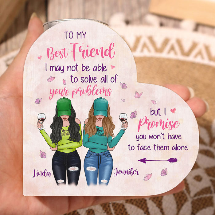 Custom Name Best Friend Gifts for Women - Personalized Color Candle Holder