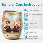 Custom Name Funny Mother Daughter Gifts - Personalized Wine Tumbler