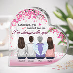 Custom Name Mother Daughter Gifts for Mom - Personalized Shaped Acrylic Plaque