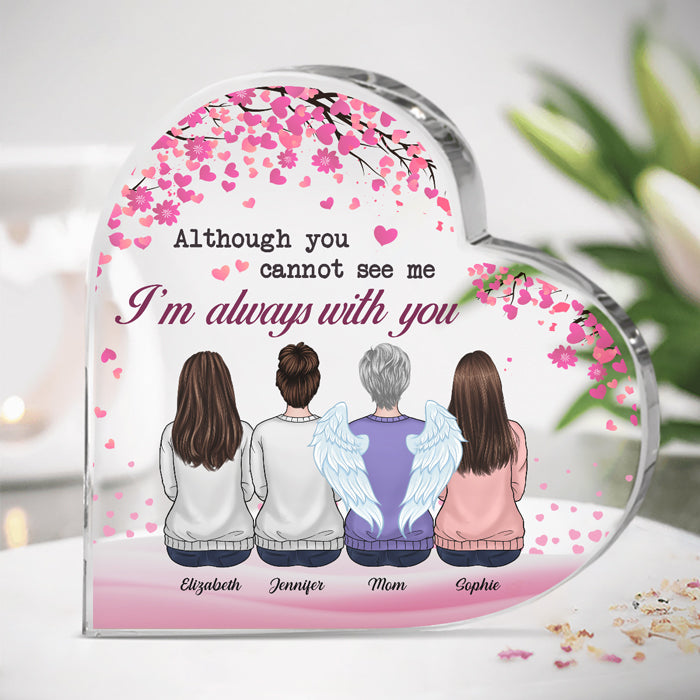 Custom Name Mother Daughter Gifts for Mom - Personalized Shaped Acrylic Plaque